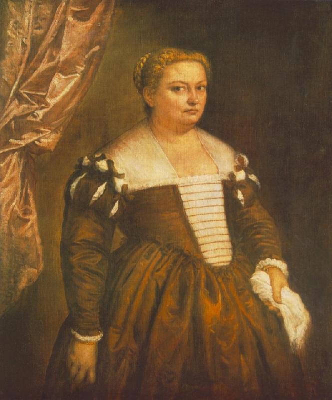 VERONESE (Paolo Caliari) Portrait of a Venetian Woman we France oil painting art